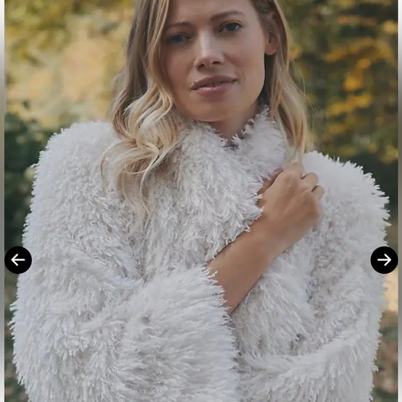 Daily Practice by Anthropologie Faux-Fur Jacket size Medium - Picture 3 of 6